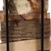 Porte bûches en acier 30 x 23.5 x 59 cm