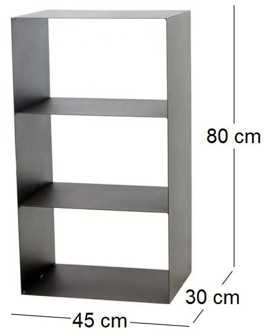 Porte-bûches 3 étages en acier Lublin