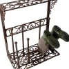 Porte bottes de jardin en fonte (4 paires)