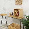 Porte bouteille de table en métal