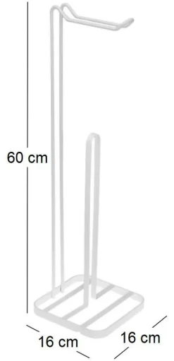 Porte brosse en métal moderne 60 cm