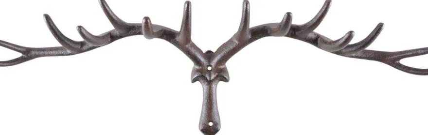 Porte manteau en fonte Cerf