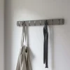 Porte manteaux Flip 8 crochets (Gris / Peuplier)