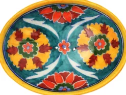 Porte savon ethnique en grès Pottery