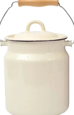 Pot à lait en émail Classic15 x 20 cm (Crème)