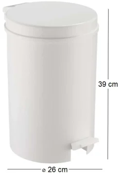 Poubelle à pédale 12L Zillion