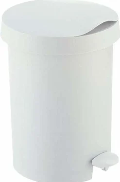 Poubelle à pédale 5L Zodiac (Blanc)