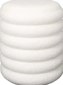 Pouf 2 en 1 en tissu bouclette Freya