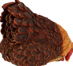 Poules décoratives à poser en polyrésine (Lot de 3)