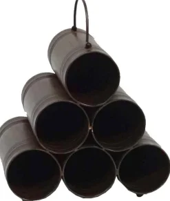 Rangement 6 bouteilles antique