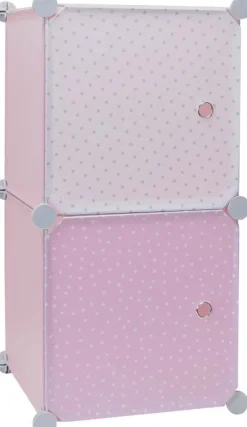 Rangement enfant 2 cubes modulables 30x30 cm