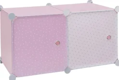 Rangement enfant 2 cubes modulables 30x30 cm