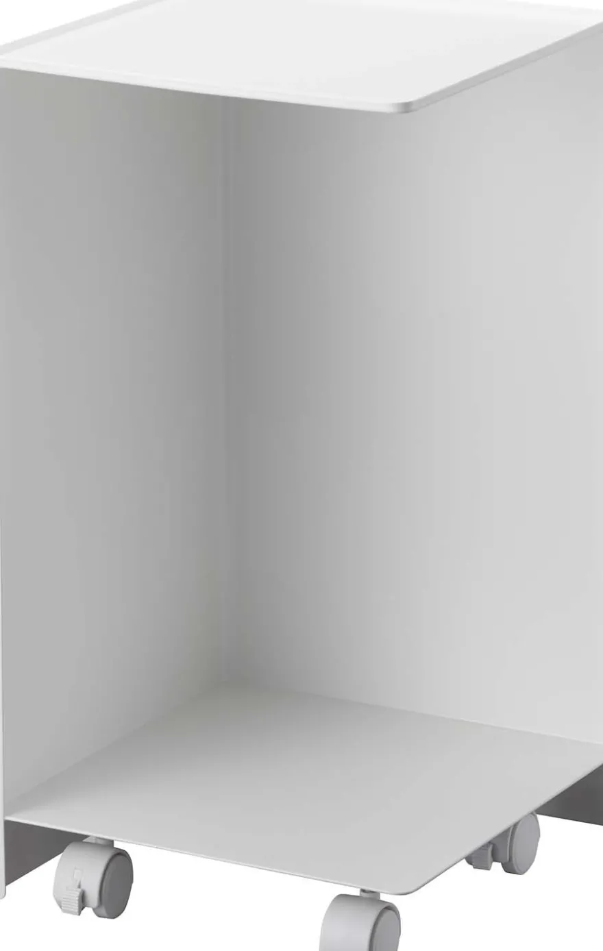 Rangement pour toilettes sur roulettes Caster (Blanc)