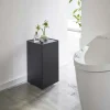 Rangement pour toilettes sur roulettes Caster (Noir)