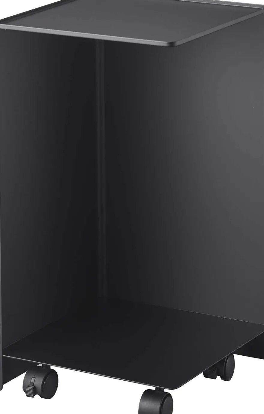 Rangement pour toilettes sur roulettes Caster (Noir)