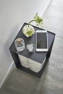 Rangement pour toilettes sur roulettes Caster (Noir)