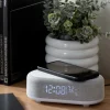 Reveil avec chargeur induction et enceinte Bluetooth Vogue (Gris)