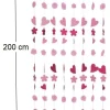 Rideau coeurs et pompons