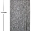 Rideau de porte en fibres synthétiques Chenilles (Chiné brun, Bleu, Blanc)