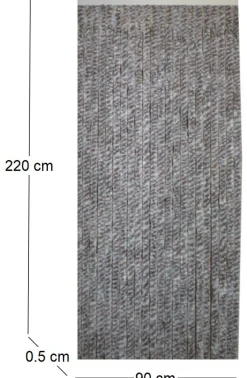 Rideau de porte en fibres synthétiques Chenilles (Chiné brun, Bleu, Blanc)
