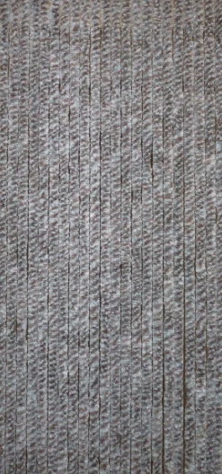 Rideau de porte en fibres synthétiques Chenilles (Chiné brun, Bleu, Blanc)