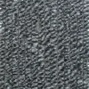 Rideau de porte en fibres synthétiques Chenilles (Chiné noir - Gris - Blanc)