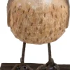 Rossignol progné en bois sculpté à la main 12.5 x 4.9 x 9.9 cm