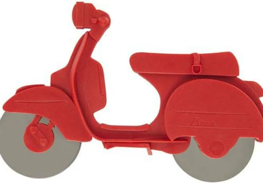 Roulette à pizza en plastique Scooter