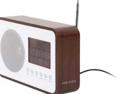 Réveil avec radio FM Retro (Marron)