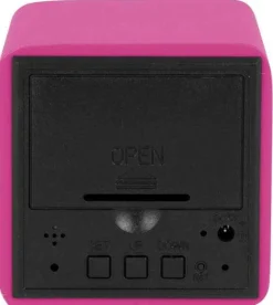 Réveil carré LED en MDF Spry (Rose)