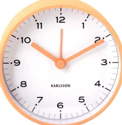 Réveil rond 9 cm Circus Rings (Orange)