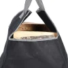 Sac à bûches en polyester noir