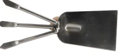 Serfouette double en acier inoxydable et bois de frêne