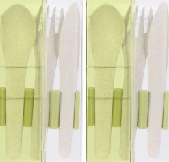 Set de couverts à emporter Eco concept (Lot de 2) (Vert)