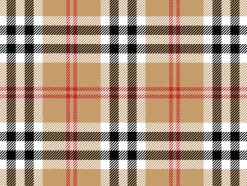 Set de table en vinyle 40 x 30 cm (Lot de 6) (Motif tartan)
