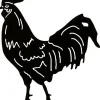 Silhouette animal en métal Garden (Coq)