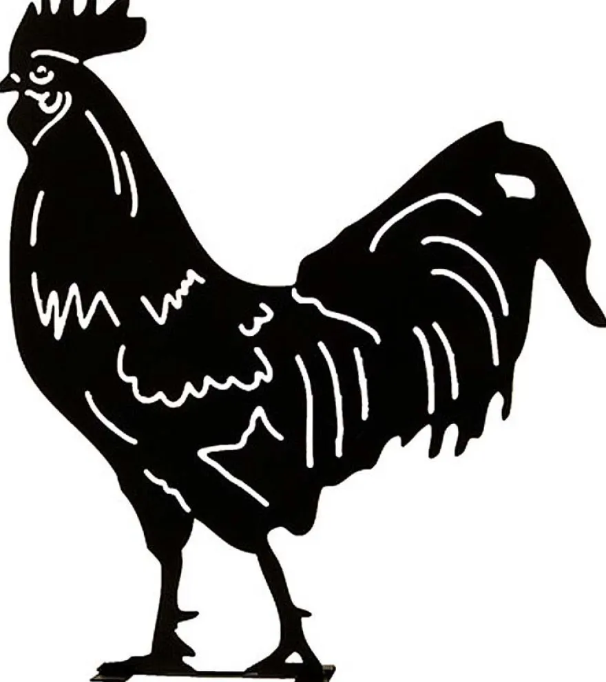 Silhouette animal en métal Garden (Coq)