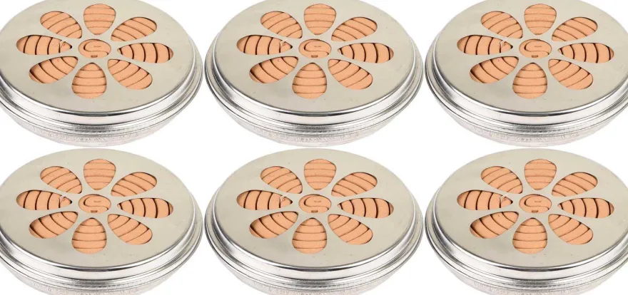 Spirales citronelle dans brûleur en métal (Lot de 6)