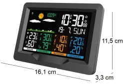 Station météo couleur avec 3 capteurs extérieurs