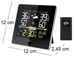 Station météo électronique avec capteur extérieur sans fil