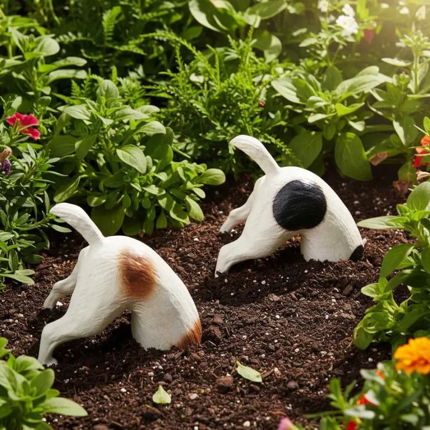 Statuette chien bob le creuseur