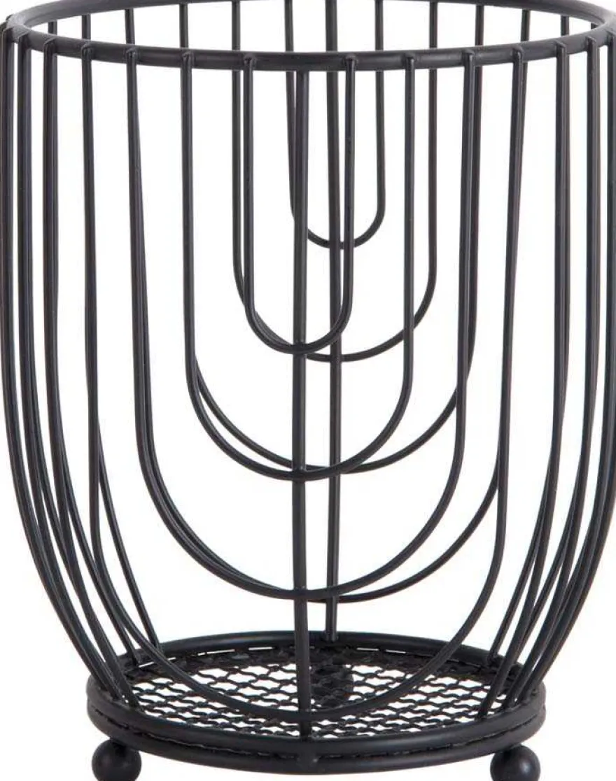 Support à ustensiles en métal Wired (Noir)