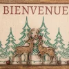 Tableau en bois de manguier Bienvenue
