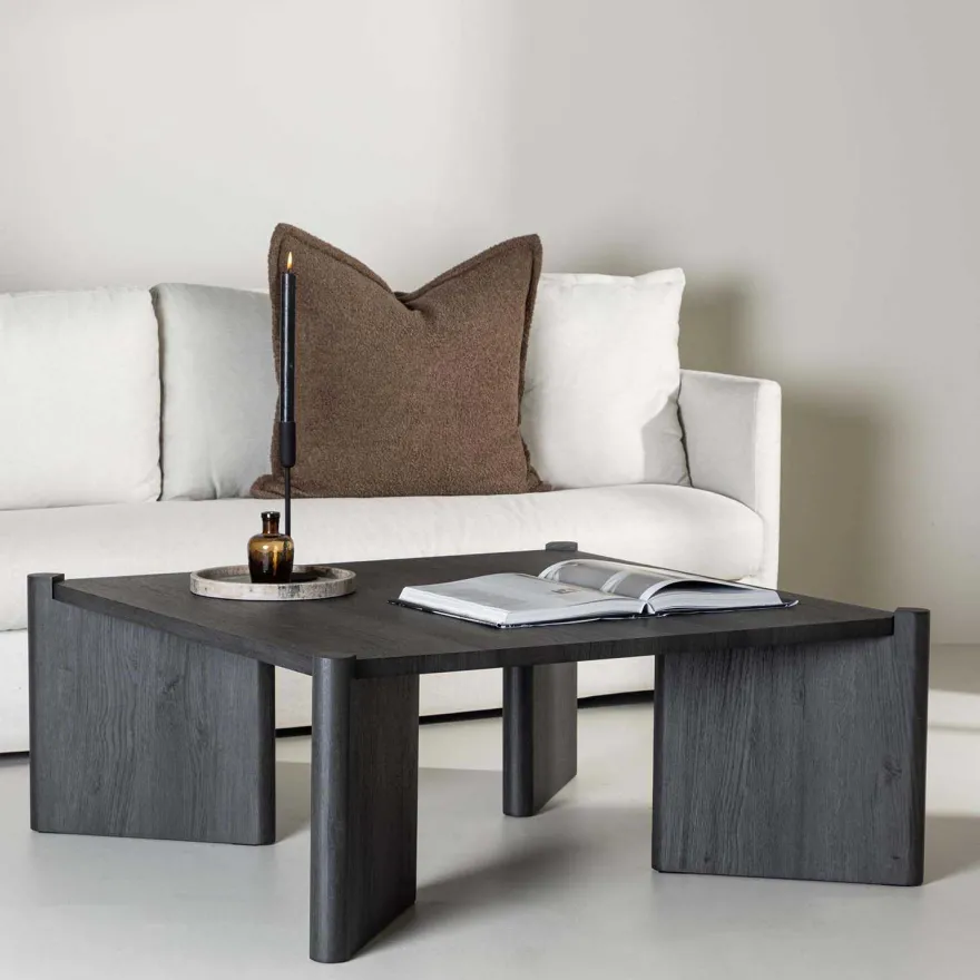 Table basse carré Rogaland (Marron foncé)