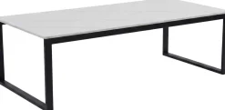 Table basse 120 x 60 cm en pierre frittée Estelle