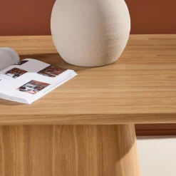 Table de repas ovale 200 x 90 cm Stjärnö (Effet bois)
