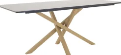 Table de repas 90 x 180 cm Piazza (Noir, Marron)