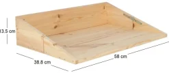 Table murale rabattable en bois
