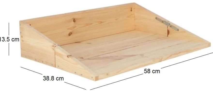 Table murale rabattable en bois