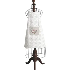 Tablier en coton et lin poule